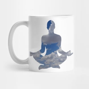 Yoga Meditation in the Clouds Mug